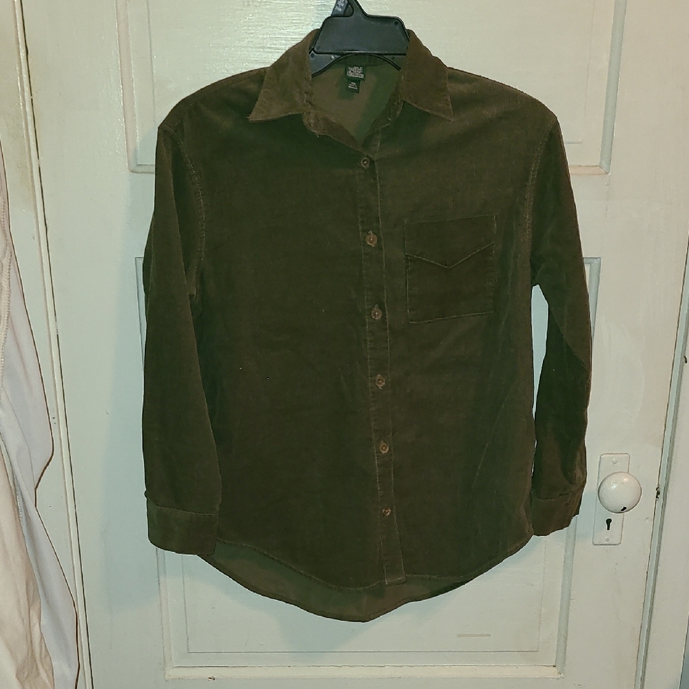 Wild Fable Olive Corduroy Shirt